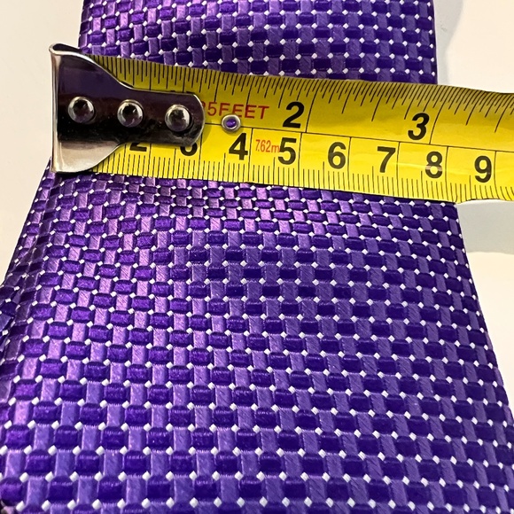 Men's Purple Tie - Picture 5 of 5